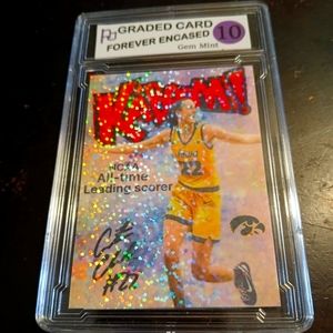 COPY - 2024 Kaboom! Caitlin Clark Rookie Sparkle Holo Gem Mint 10